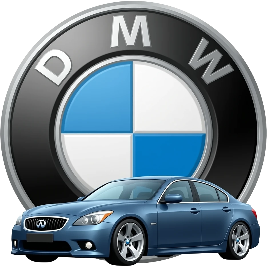 Infiniti M45 And BMW emoji