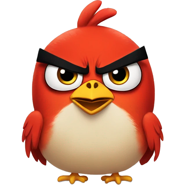 Angry bird  emoji