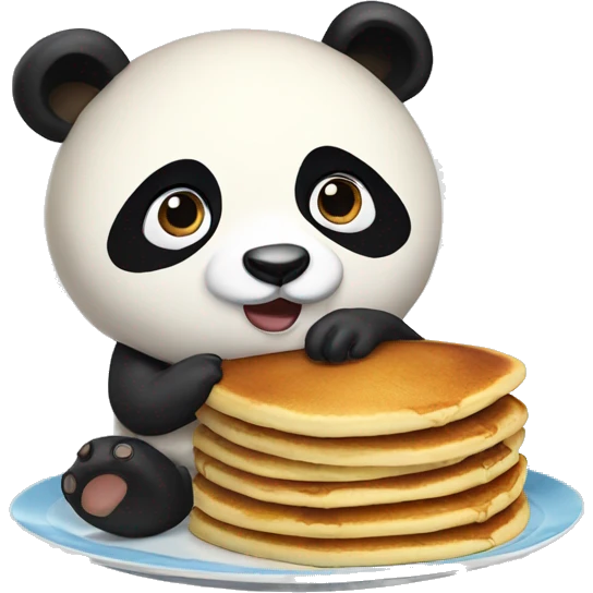 panda pancake emoji