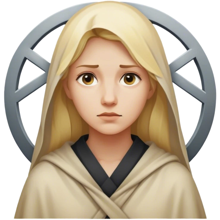 back of blonde woman stands at a crossroads between two paths—one illuminated, embodying thoughtful response; the other veiled in shadow, symbolizing instinctive reaction. emoji