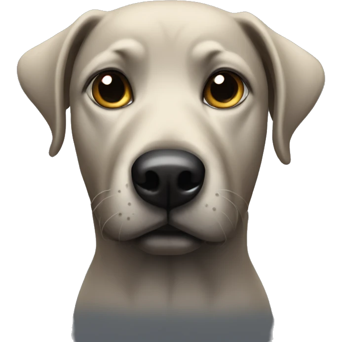 Black dog emoji