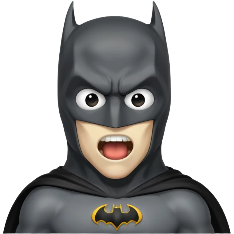 Batman with the Munch Scream pose emoji