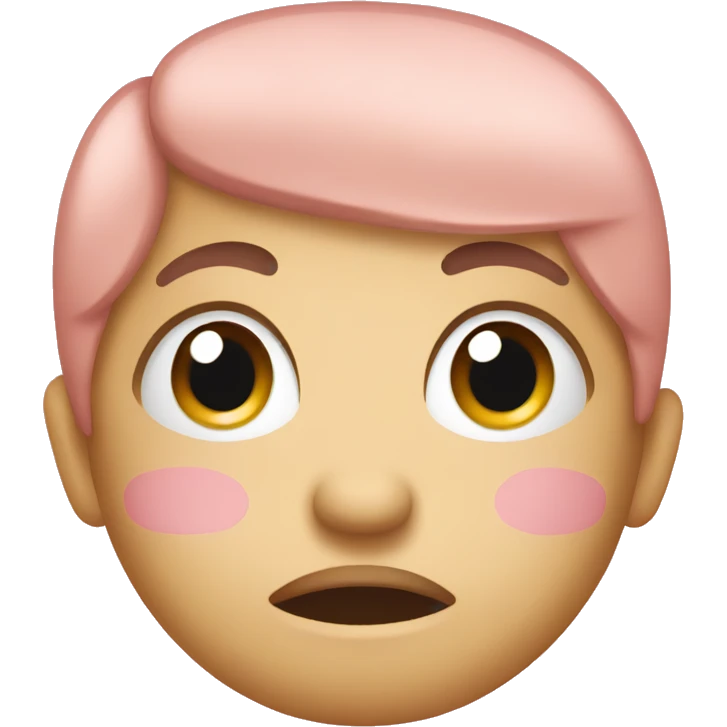Blush emoji that’s nervous emoji