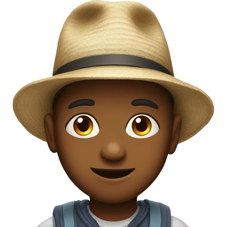 boy in hat portrait emoji