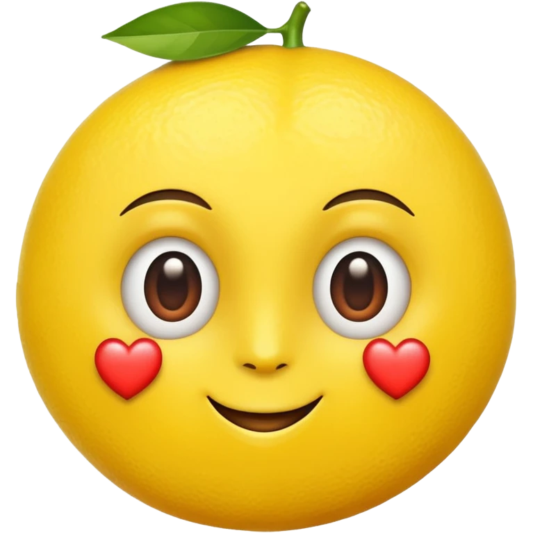 lemon with heart eyes emoji