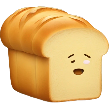 Bread with crown no face emoji