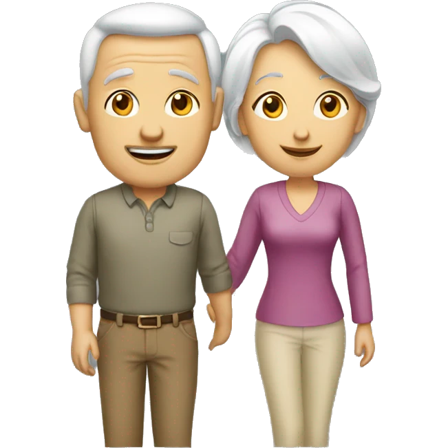 couple homme femme 60 ans emoji