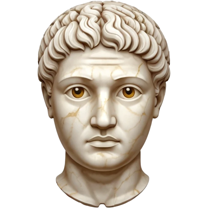 marble greek statue head  emoji