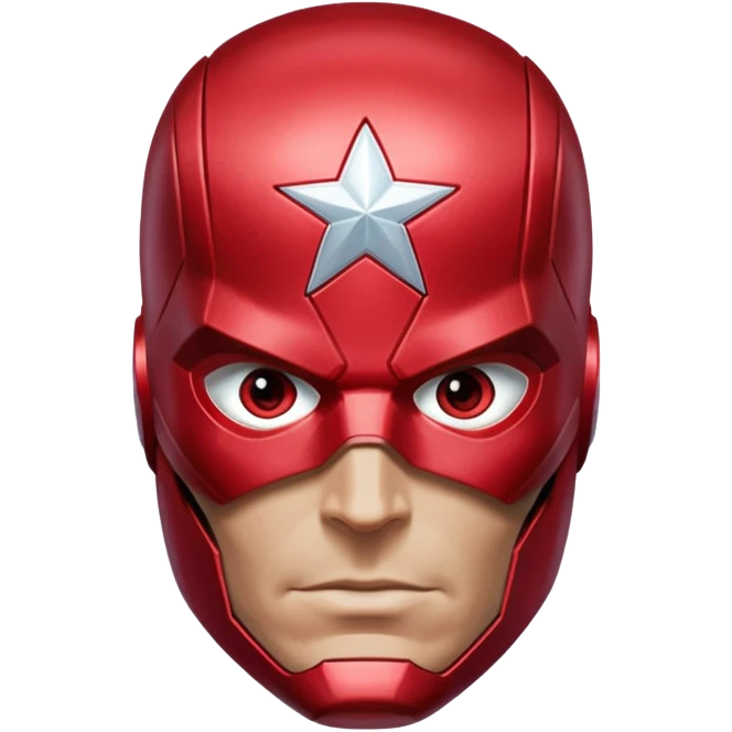 vision marvel body with red face from captain america: civil war emoji