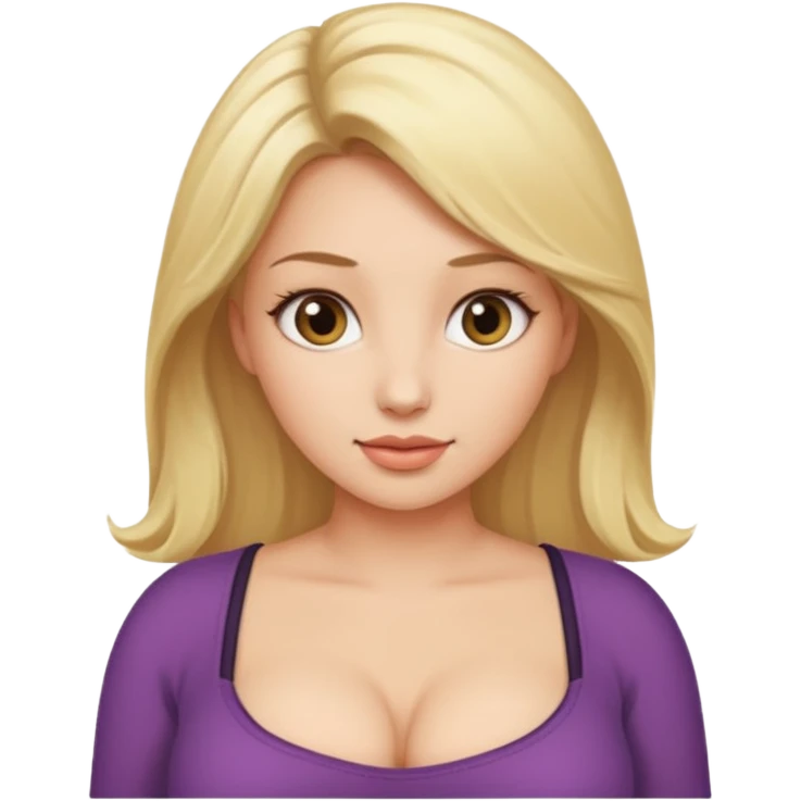 Naked woman with huge boobs emoji