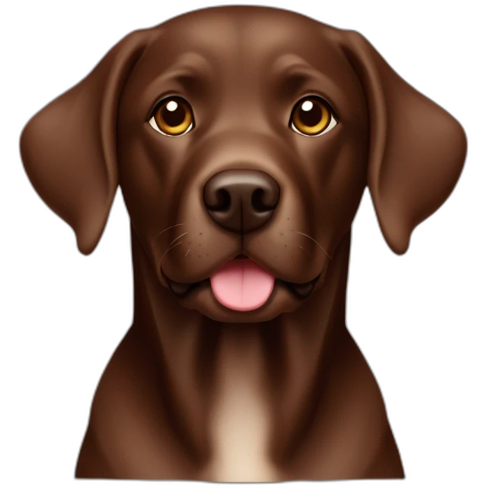 labrador Retriver chocolate color emoji