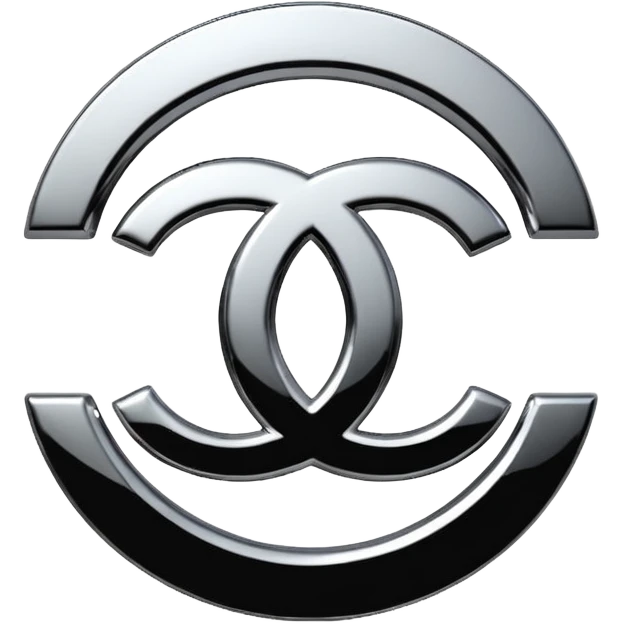 Chanel sport logo chrome glossy emoji