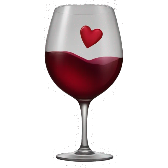 Wine heart  emoji