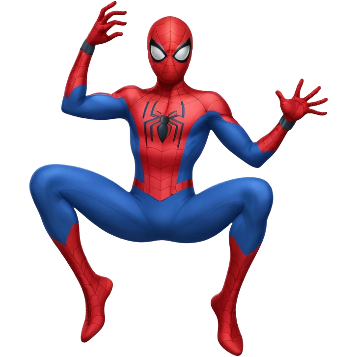 Spiderman shooting straight web from his wrist  emoji
