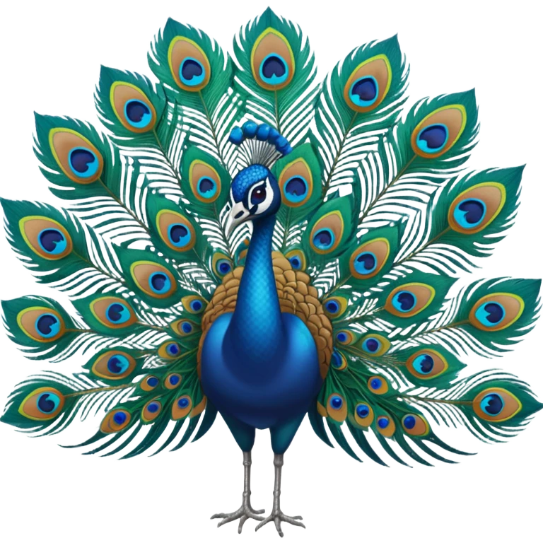 Only single Peacock feathers emoji