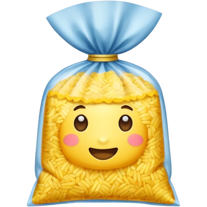 yellow rice in a packet emoji