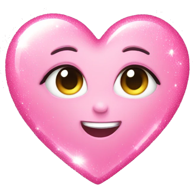 baby pink sparkle heart  emoji