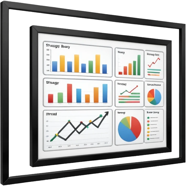 business strategy bord white emoji