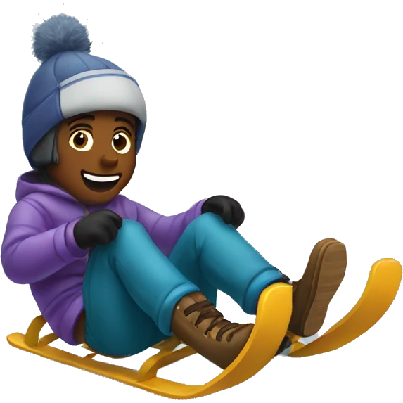 Sledding  emoji