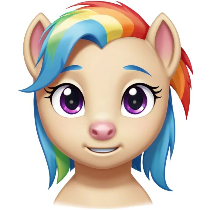 Rainbow Dash from My Little Pony emoji