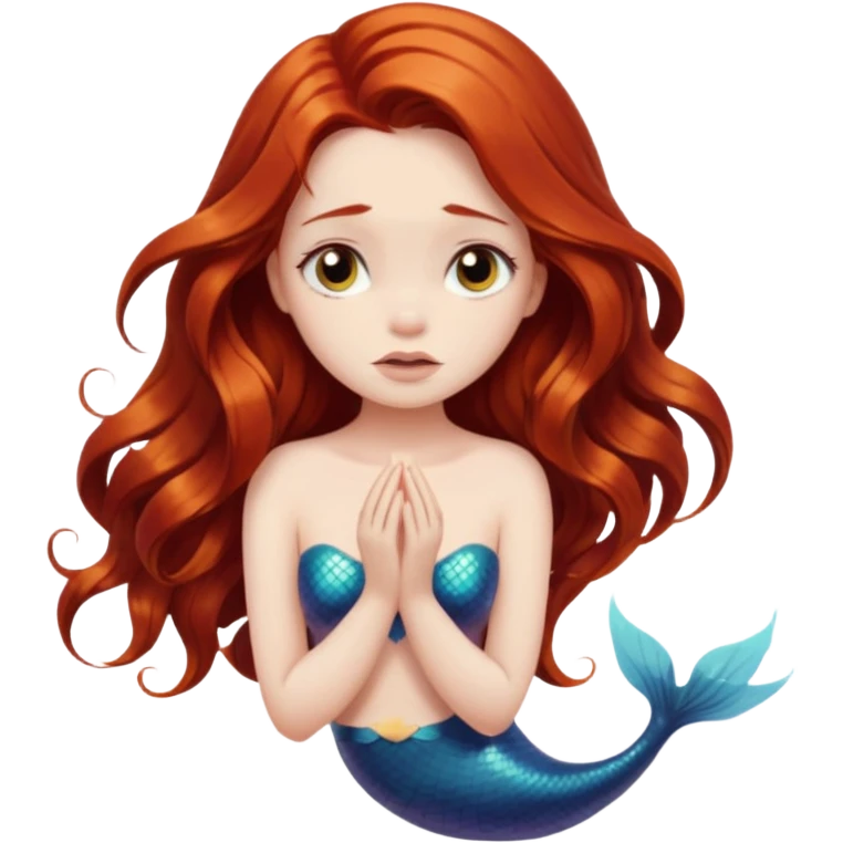 a sad mermaid emoji