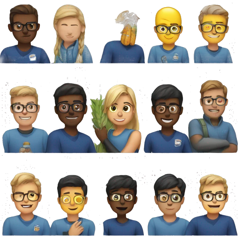 combine the nerd emoji and the hug emoji emoji