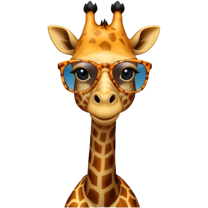 Giraffe going shopping emoji