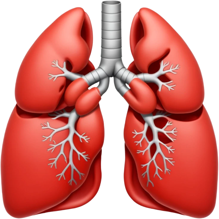very simple not realistic lungs emoji emoji