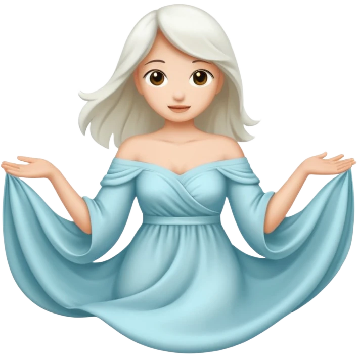 off shoulder cloth emoji