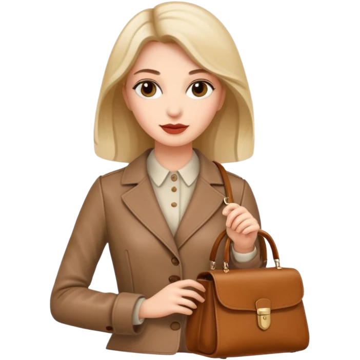 italian fashion with bag emoji