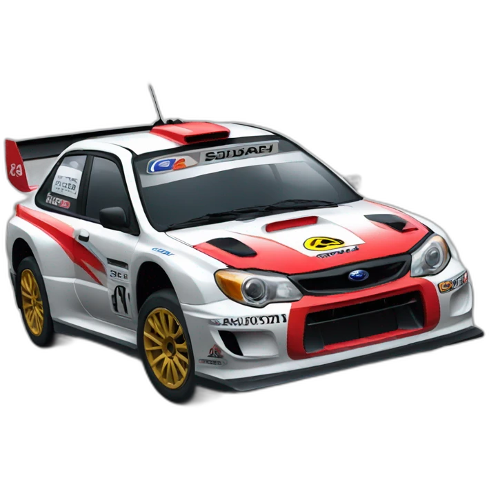 rallycar subaru emoji