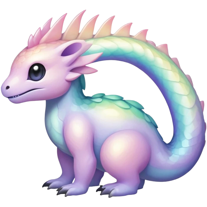  Iridescent pale pastel fakemon-creature  emoji