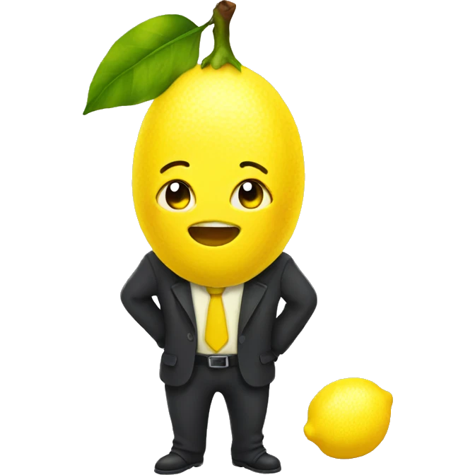 a cute lemon emoji