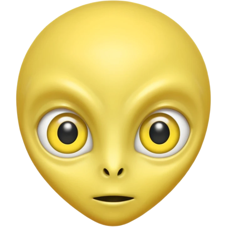 alien with yellow skin emoji