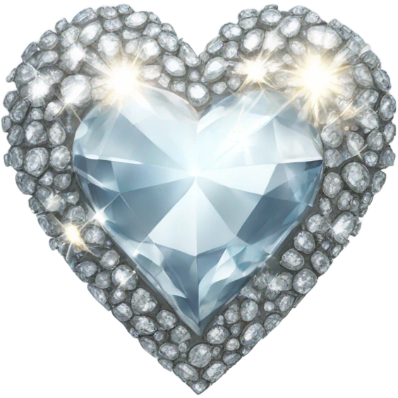 Heart covered in diamonds emoji