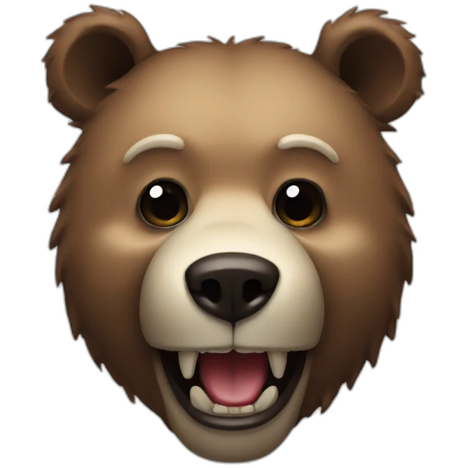 creepy bear emoji