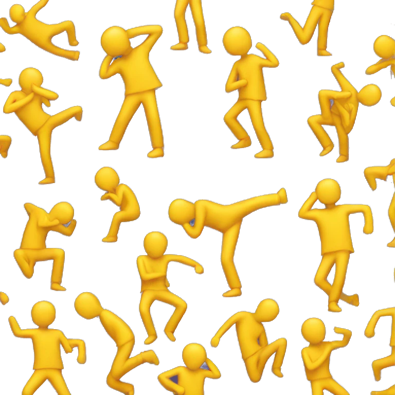 man doing the dab emoji