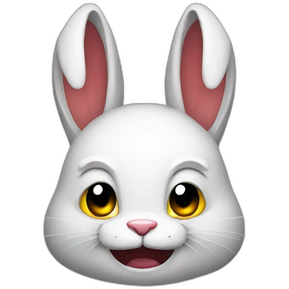 Evil rabbit emoji