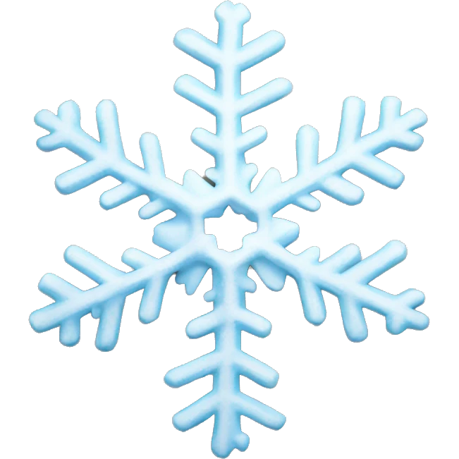 Cute snowflake emoji