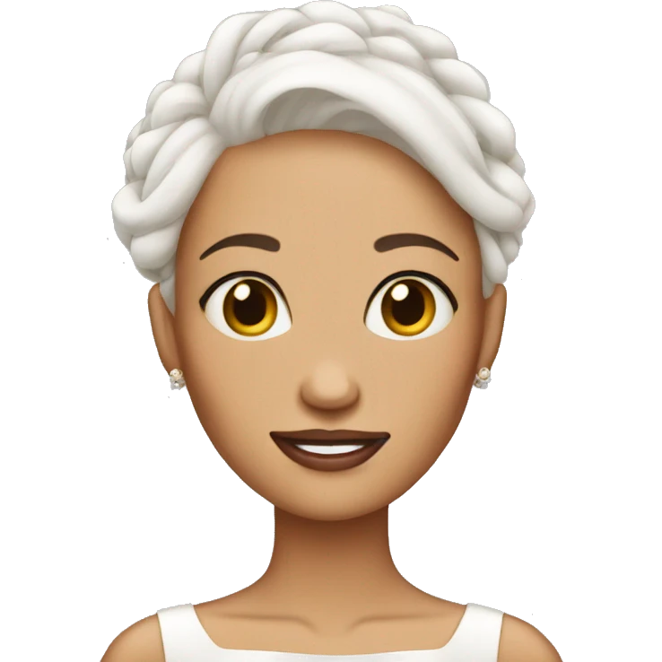 Bride with no hair  emoji