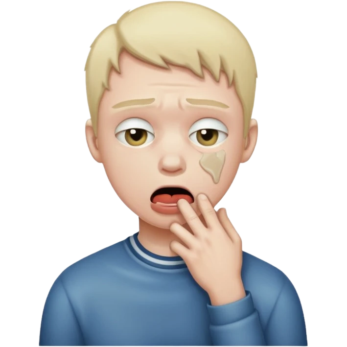 person choking themselves emoji