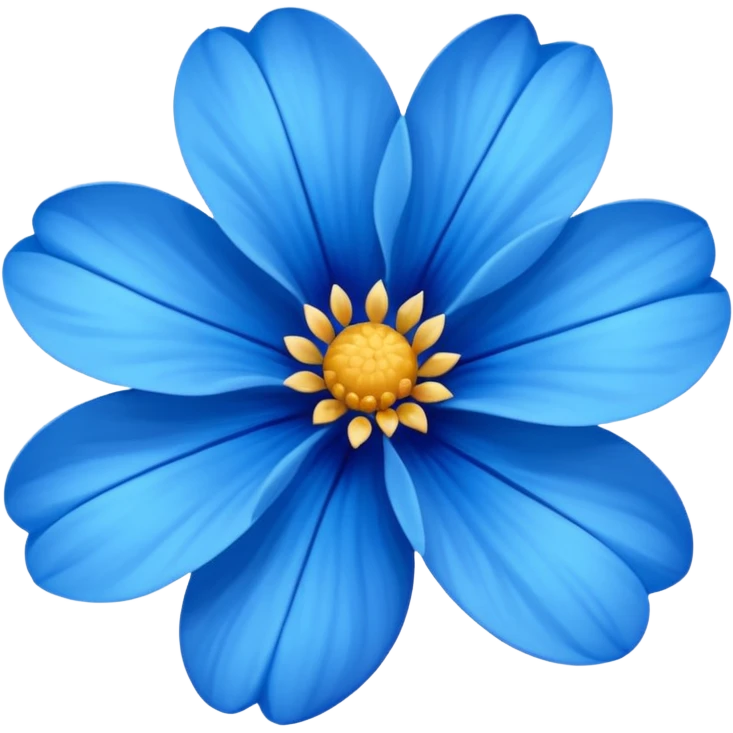 Flor azul emoji