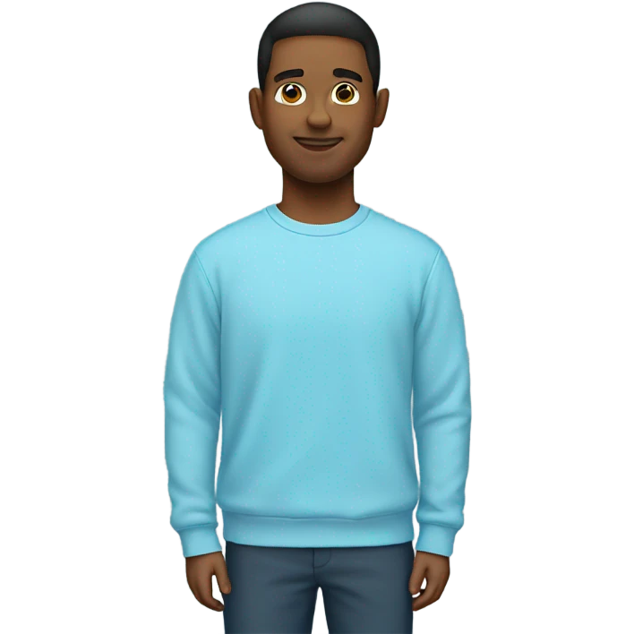 light blue sweatshirt  emoji