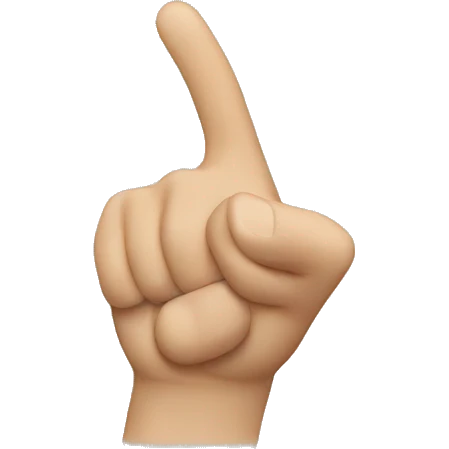  Pointing the thumb toward oneself emoji
