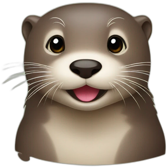 Otter heart emoji