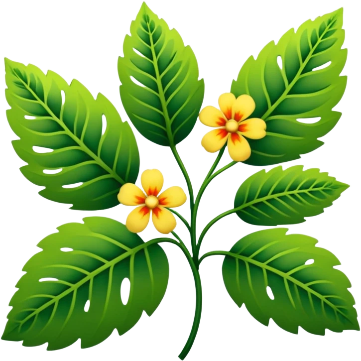 dull green leaves & dull colorful flowers filigree design, leaf shapes, flower shapes, nature shapes, toxic nature, toxic plants emoji