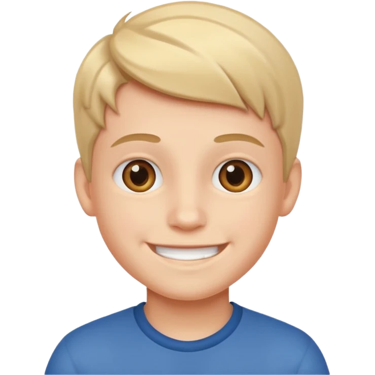 Smiling boy just face emoji