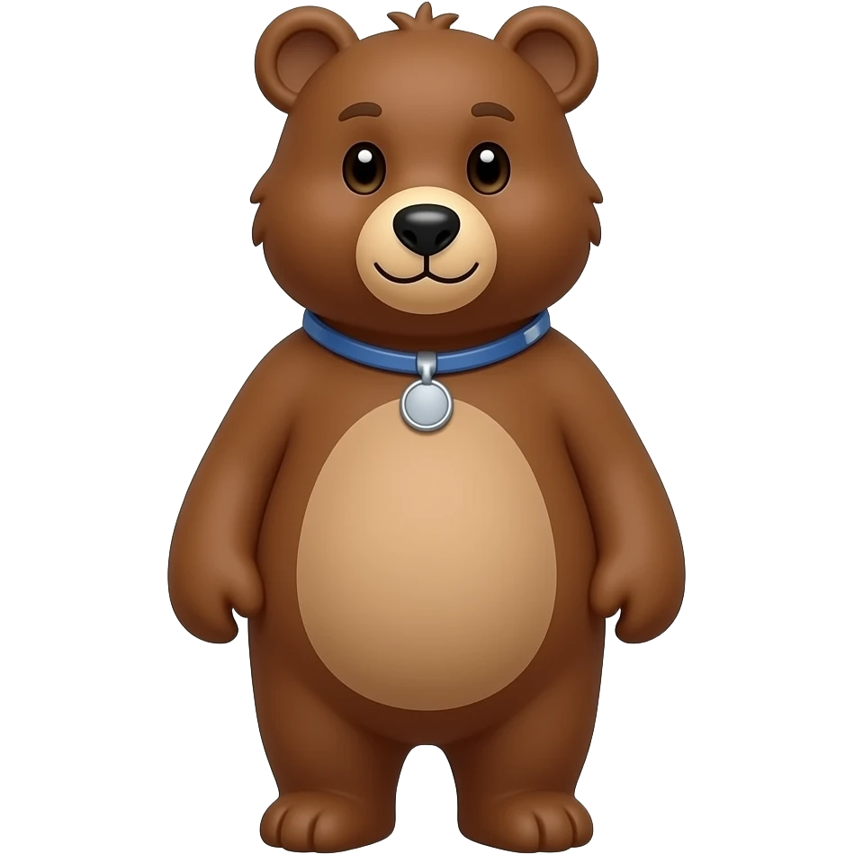 ours à collier emoji