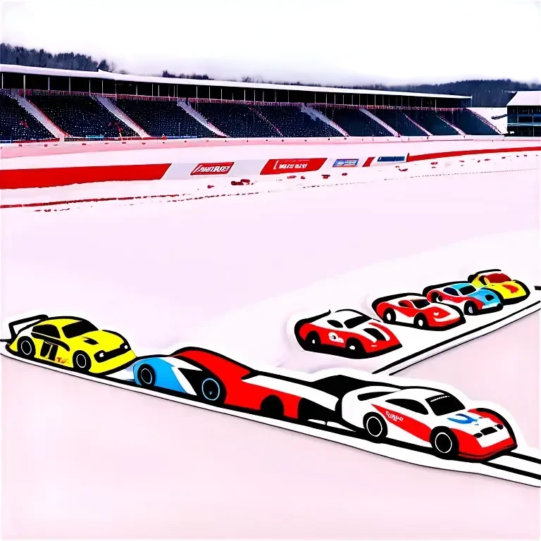 Kreis Racetrack with snow in winter emoji