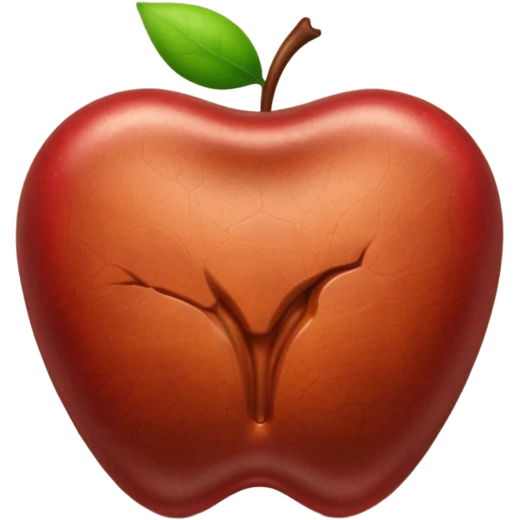 realistic texture liver organ, apple style emoji emoji